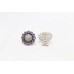 Handmade Women's Stud Earrings 925 sterling silver Amethyst Gem Stones B32